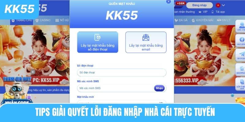 Tips giải quyết lỗi đăng nhập nhà cái trực tuyến
